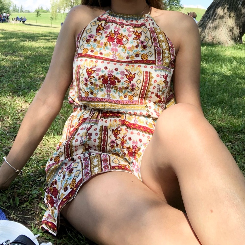 H&M x COACHELLA Patterned Playsuit